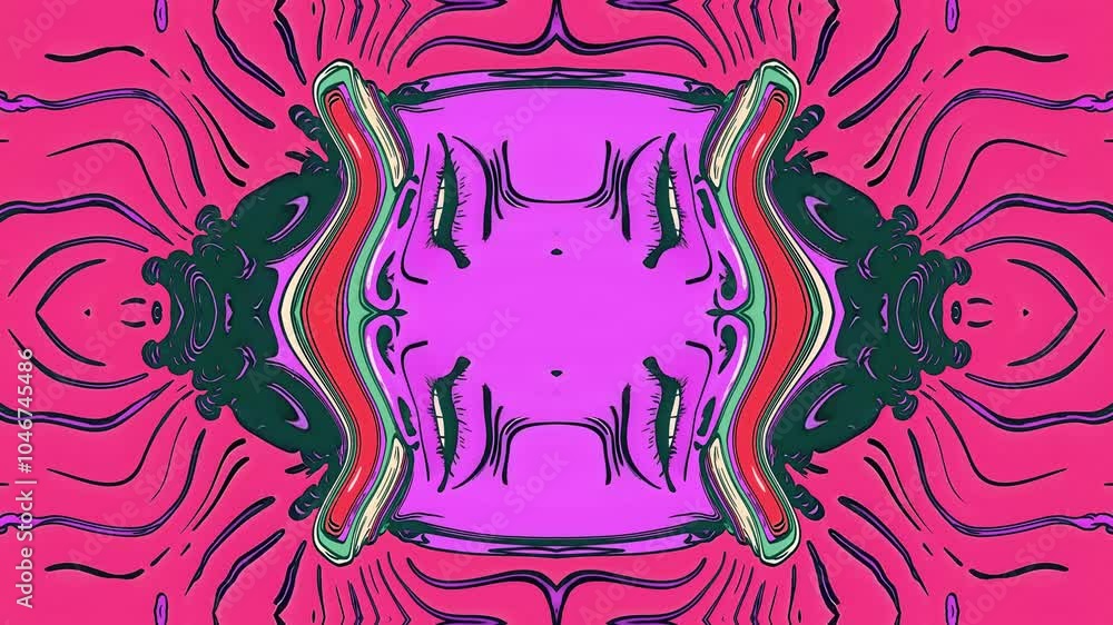Abstract symmetrical composition. Looped bg for show or events, exhibitions, festivals or concerts, music videos. Abstract symmetrical composition. Looped bg for show or events, exhibitions, festivals or concerts, music videos.