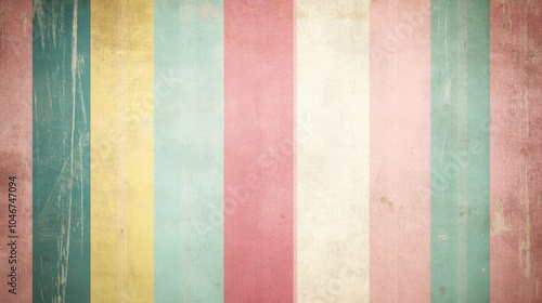 Textured vintage background with pastel striped pattern in soft colors. Ideal for graphic design and creative projects