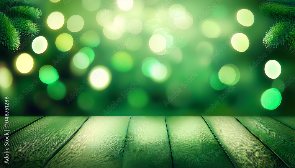 Vibrant green lights blend softly in a Christmas abstract background with subtle bokeh effe_1(830) Vibrant green lights blend softly in a Christmas abstract background with subtle bokeh effe_1(830)