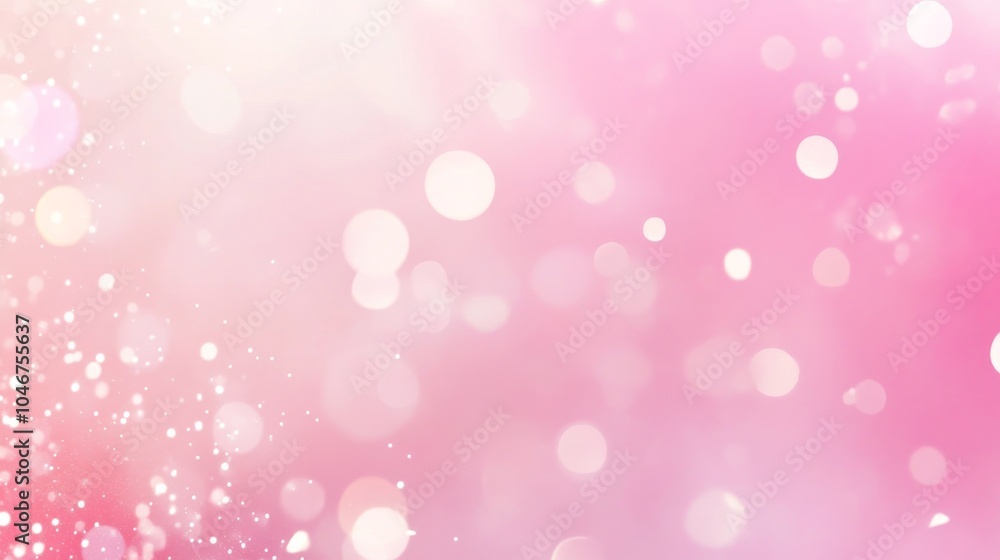 Photo of, Pink background with subtle gradient and soft bokeh lights for design, banner template