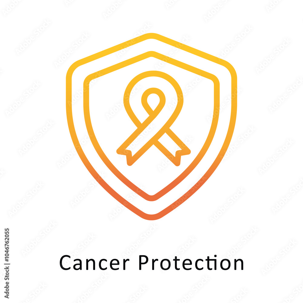 Cancer vector Outline Gradient Design icon. Cancer Symbol on White background EPS 10 File Cancer vector Outline Gradient Design icon. Cancer Symbol on White background EPS 10 File