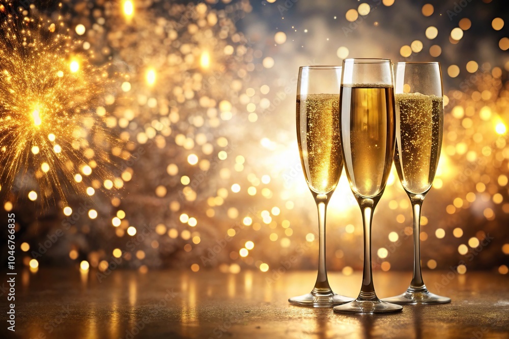 luxurious celebration with bubbly champagne luxurious celebration with bubbly champagne