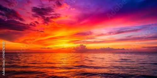 sunset over the sea, Nature beauty 