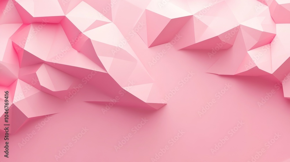 Naklejka premium Photo of, Pink background with subtle gradients and minimalist abstract tree silhouettes for design, banner template