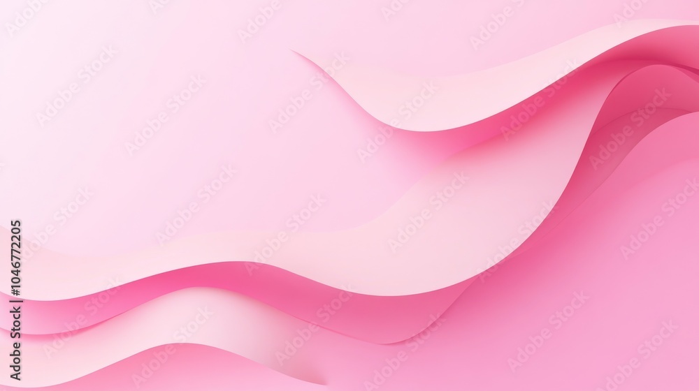 Obraz premium Photo of, Pink background with subtle gradients and minimalist design elements for banner template, white space in the center of the page for text