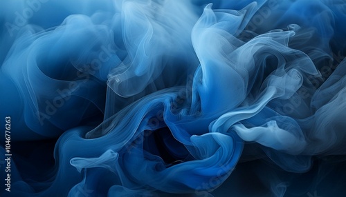 Explore the Smoky Steel Blue Abstract Background, blending unique hues and smoky textures for a captivating visual. 