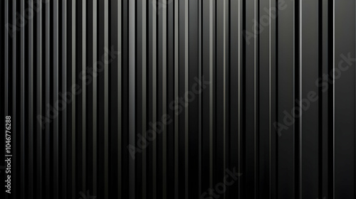 Black Metal Wall with Vertical Lines Background