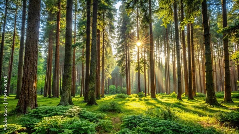 serene and peaceful atmosphere of a forest with tall trees and overgrown undergrowth, scenic, tranquility, natural world, greenery serene and peaceful atmosphere of a forest with tall trees and overgrown undergrowth, scenic, tranquility, natural world, greenery