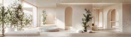 Minimalist Living Room with...