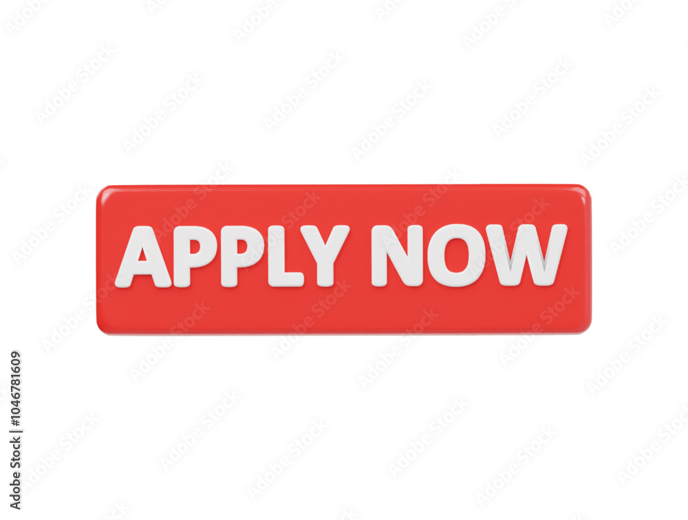 Apply now icon 3d render illustration Apply now icon 3d render illustration