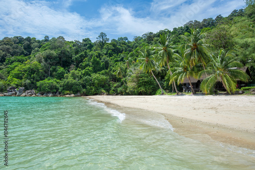 The Perhentian Island resort beach in Malaysia photo