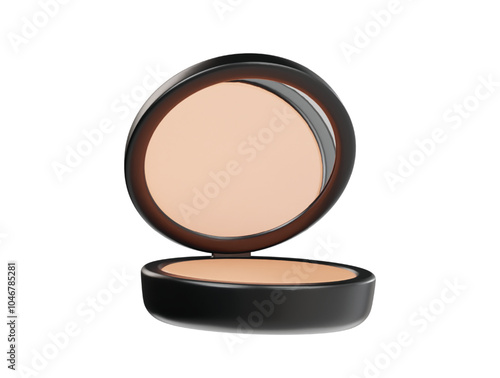 Face powder icon 3d render illustration