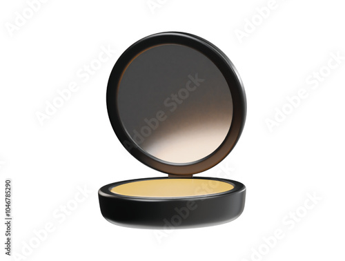 Face powder icon 3d render illustration