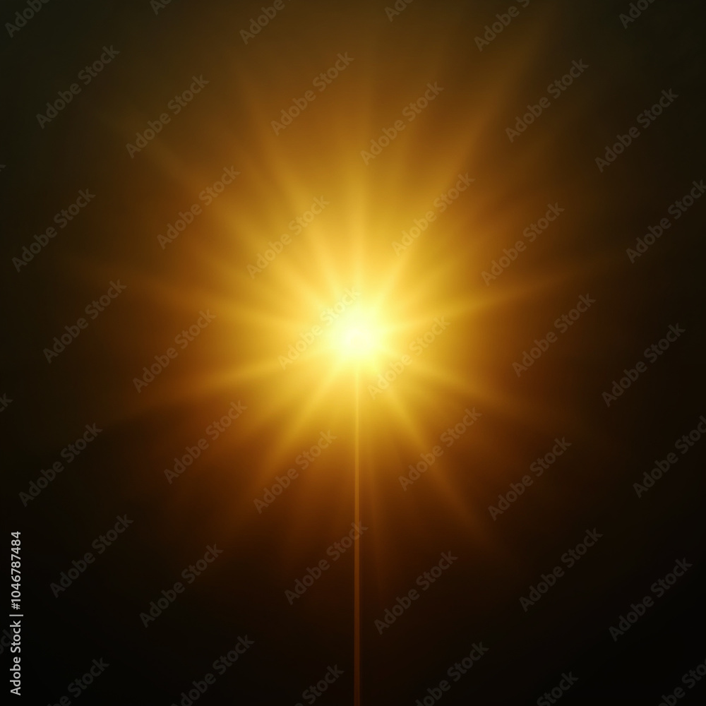 Fototapeta premium Golden Flare Png Image
