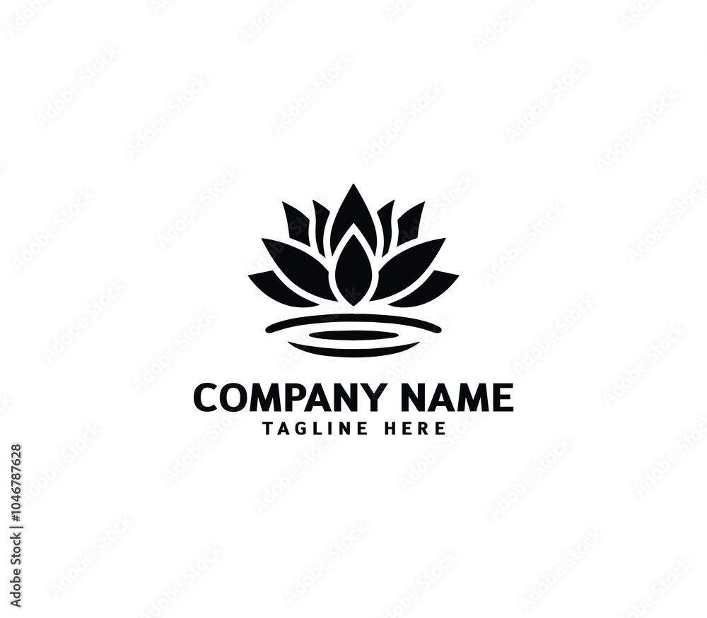 Vector lotus flower logo Icon. Lotus logo template. Modern lotus logo concept. Creative flower Vector lotus flower logo Icon. Lotus logo template. Modern lotus logo concept. Creative flower