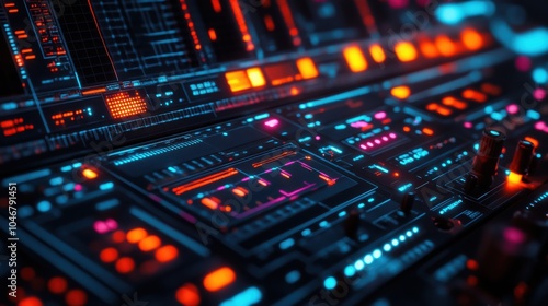 Digital signal processing equipment with waveform displays.