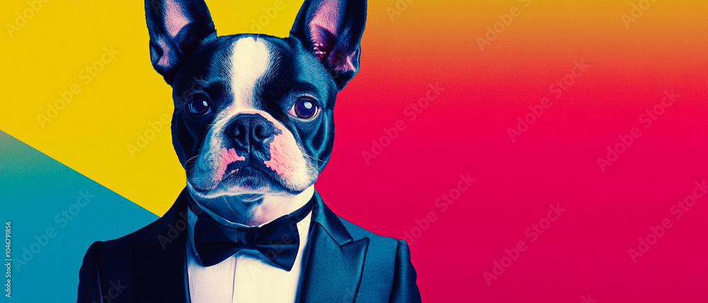 Boston Terrier Tuxedo Dog: Elegant Canine in Formal Attire