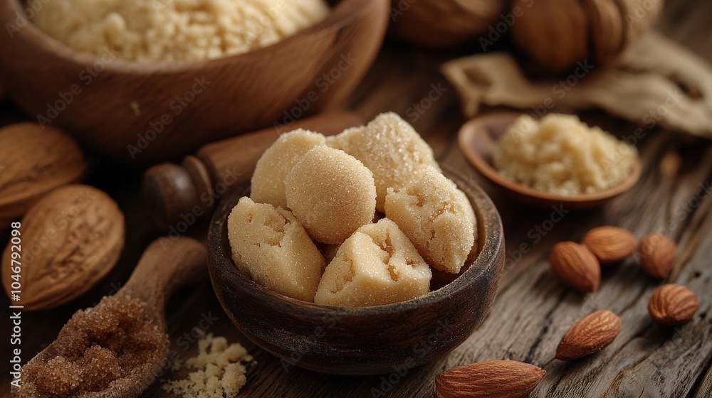 Marzipan. Almond Paste Candy. Sweet Nut Ingredient with Ground Almonds Marzipan. Almond Paste Candy. Sweet Nut Ingredient with Ground Almonds