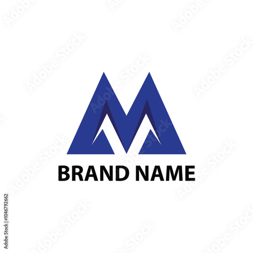 creative elegant minimalist modern letter M logo