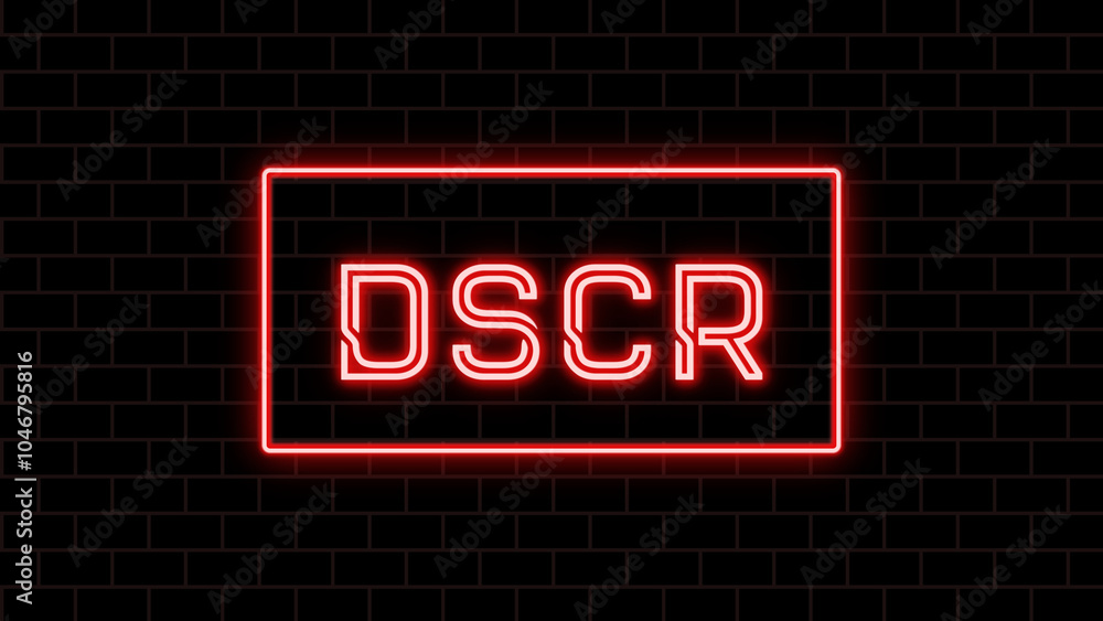 DSCR のネオン文字 DSCR のネオン文字