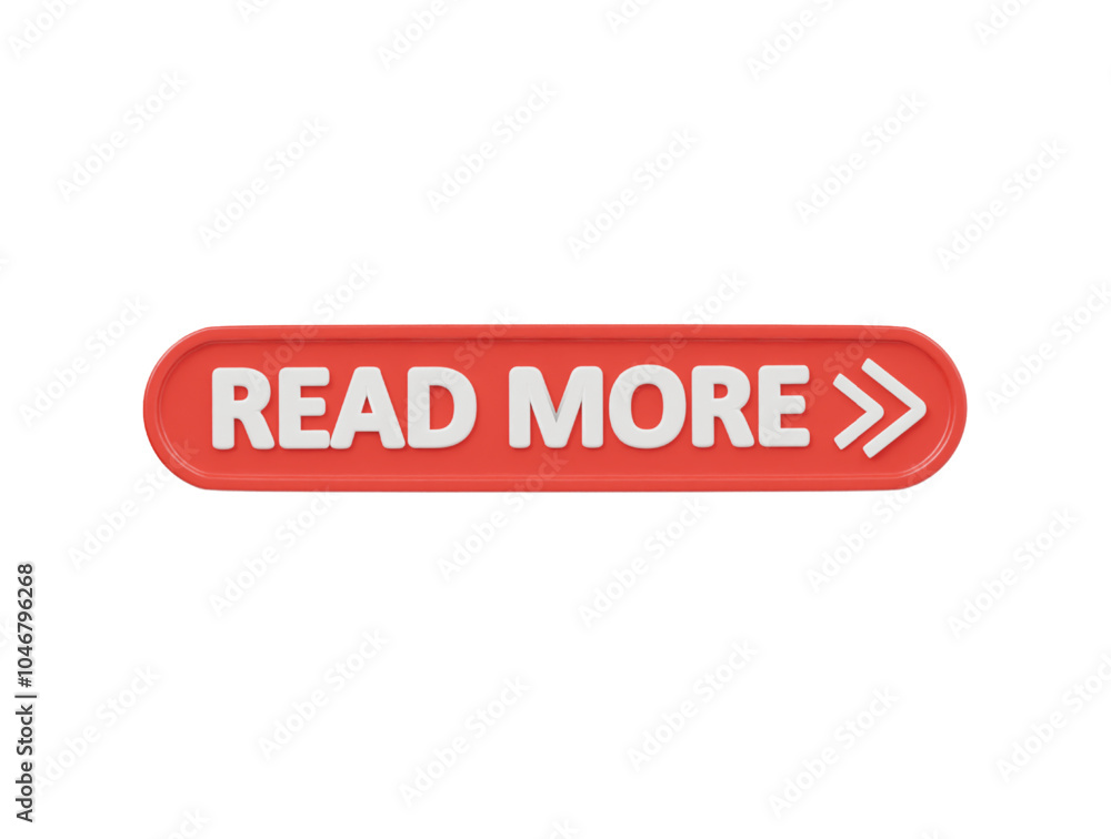 Read more icon 3d render illustration Read more icon 3d render illustration