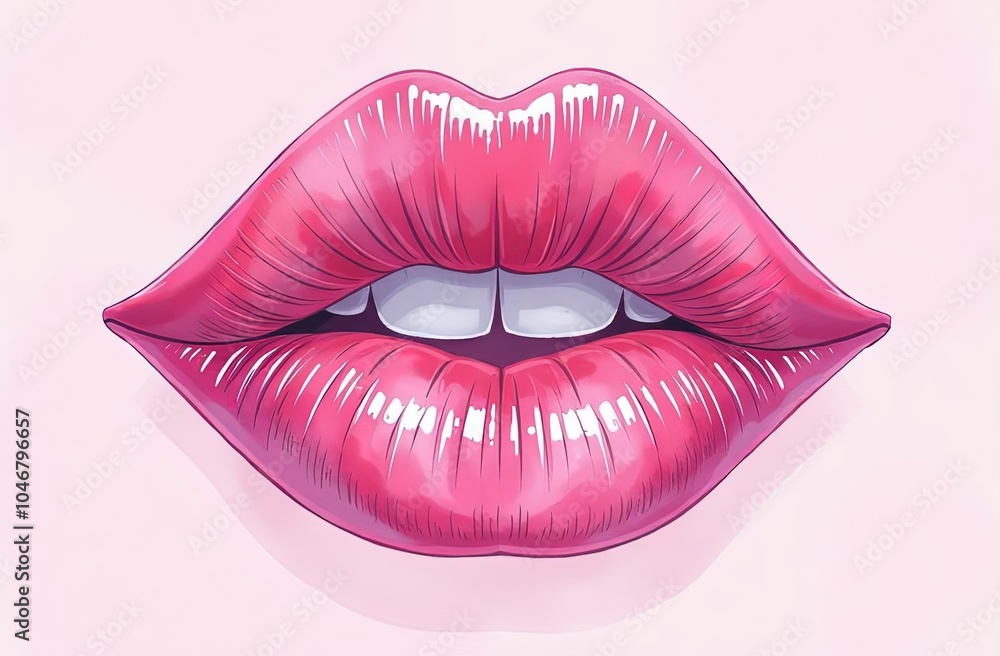 lips isolated on white background lips isolated on white background