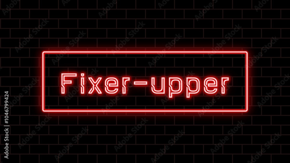Fixer-upper のネオン文字 Fixer-upper のネオン文字