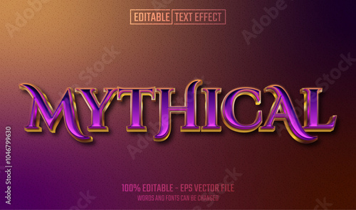 mythical editable text effect
