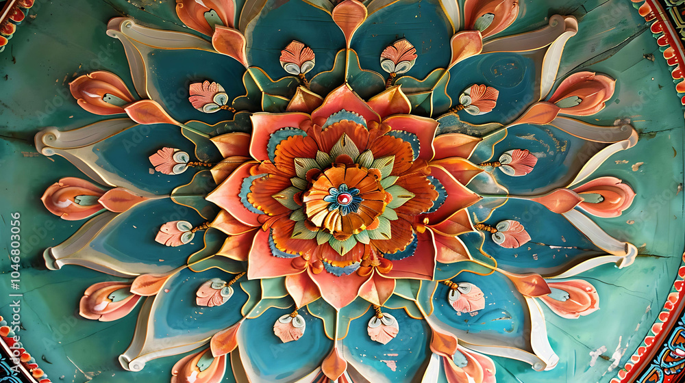 This image is a beautiful depiction of a lotus flower, with intricate details and vibrant colors. This image is a beautiful depiction of a lotus flower, with intricate details and vibrant colors.