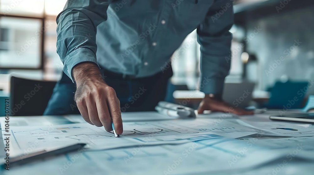 architect working in office architect working in office