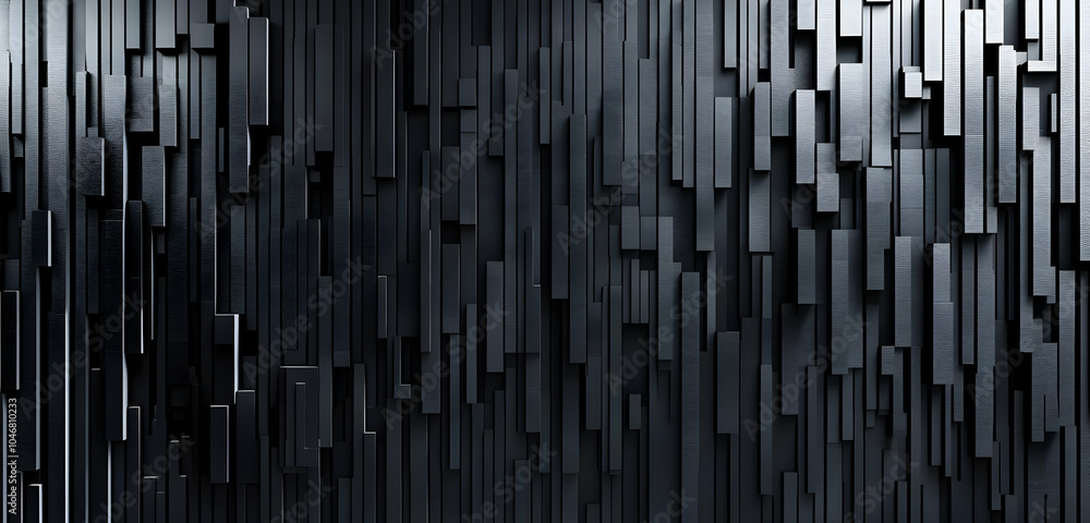 Abstract textured wall with vertical elements in dark tones. Black and white background images - Abstract textured wall with vertical elements in dark tones. Black and white background images -