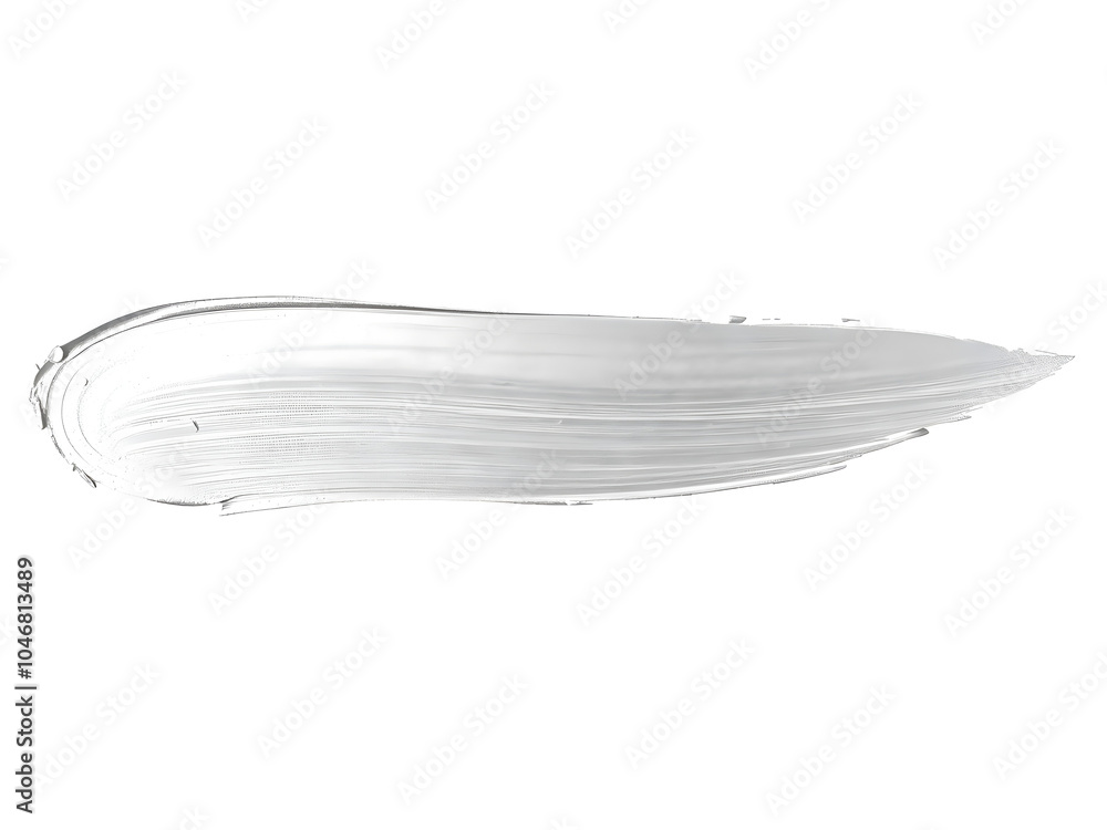 A single brushstroke of white paint, broad and textured leaving a trail of expressive lines A single brushstroke of white paint, broad and textured leaving a trail of expressive lines