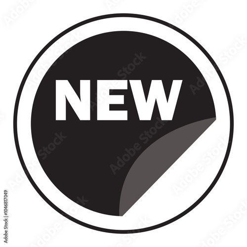New label, price, striker and stamp icon. New Product Label icon. vector illustration.