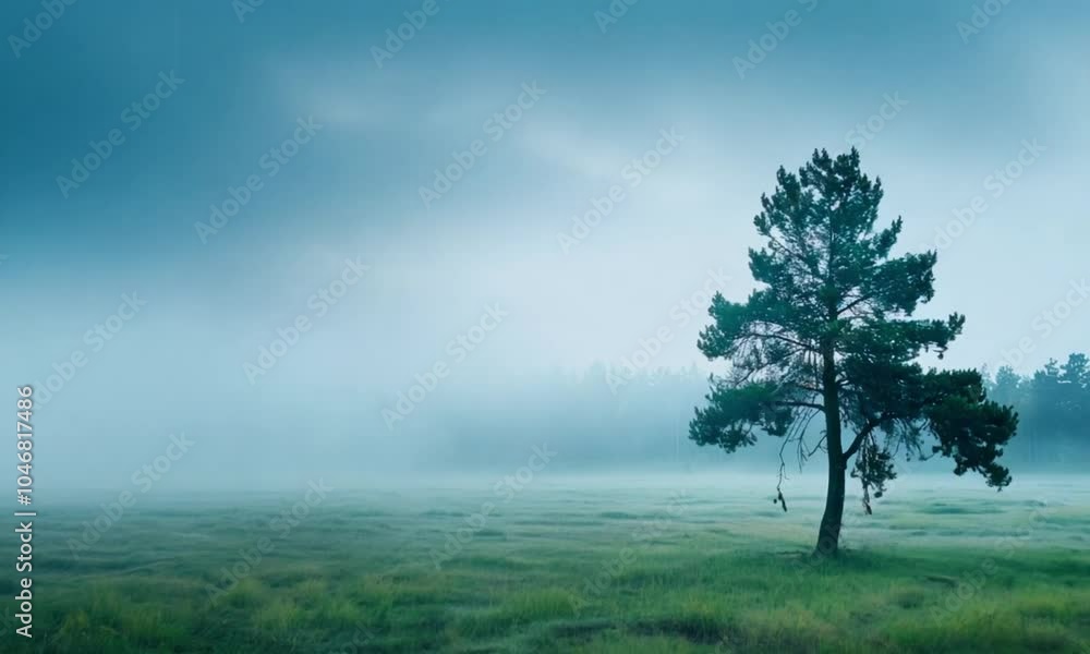 tree in the fog tree in the fog