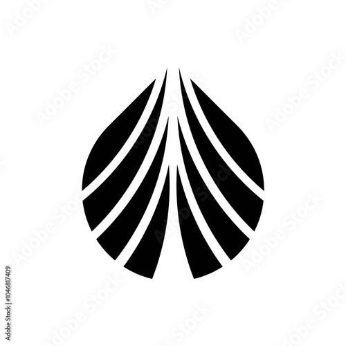 Abstract water drop logo design