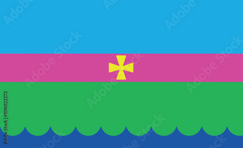 Flag of Yampil Vinnitsa oblast