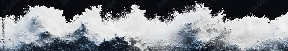 Abstract depiction of crashing waves in a dark background, emphasizing movement and energy. Black and white background images - Abstract depiction of crashing waves in a dark background, emphasizing movement and energy. Black and white background images -