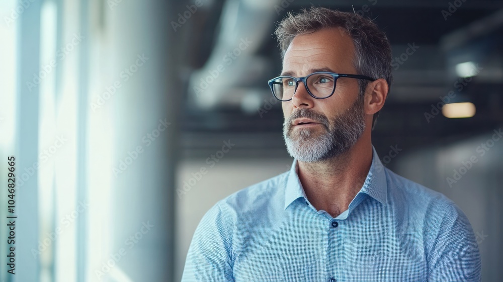 A business transformation expert advising on strategic changes in a dynamic office environment A business transformation expert advising on strategic changes in a dynamic office environment