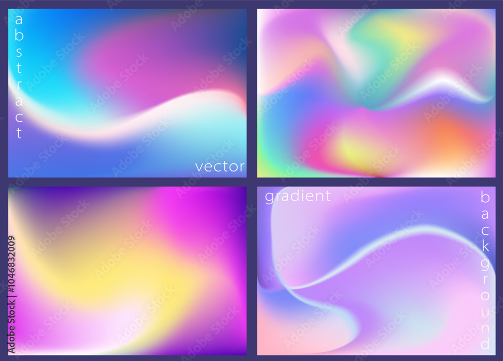 Collection of aesthetic holographic blur blend modern backgrounds. Great for social media stories, album covers, banners, templates for digital marketing Collection of aesthetic holographic blur blend modern backgrounds. Great for social media stories, album covers, banners, templates for digital marketing