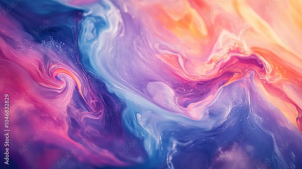 Fototapeta premium A vibrant abstract swirl of colors creating a dynamic background