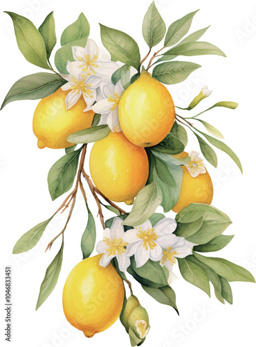 oranges on a branch
