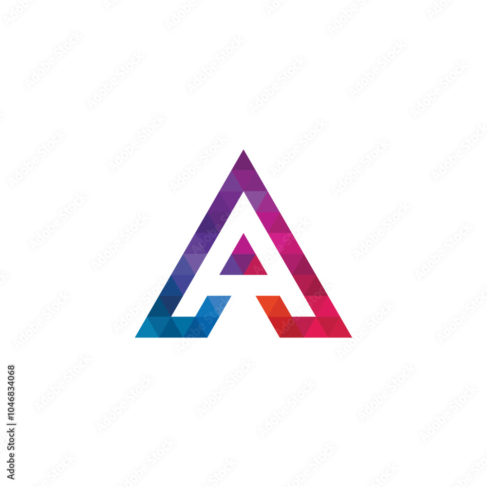 Triangle Letter A Logo design vector template Triangle Letter A Logo design vector template