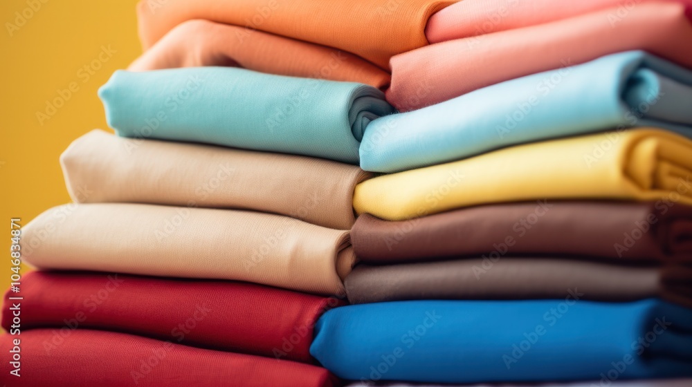 A close-up of multiple fabric swatches, each showcasing a different color and texture. A close-up of multiple fabric swatches, each showcasing a different color and texture.