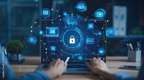 Endpoint security specialists monitoring devices to ensure secure access to corporate networks