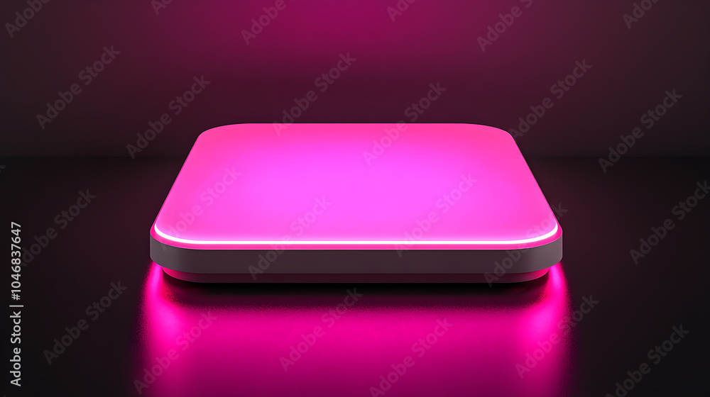Product display podium with neon lights Product display podium with neon lights