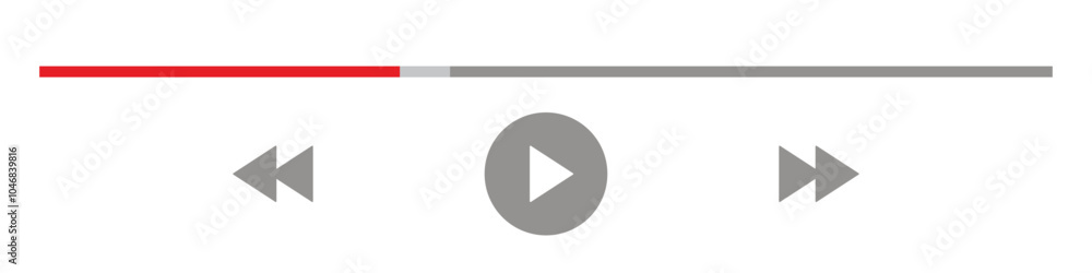 Template video player for web and mobile apps. Modern multimedia playback application. Audio player control panel, media music player Template video player for web and mobile apps. Modern multimedia playback application. Audio player control panel, media music player