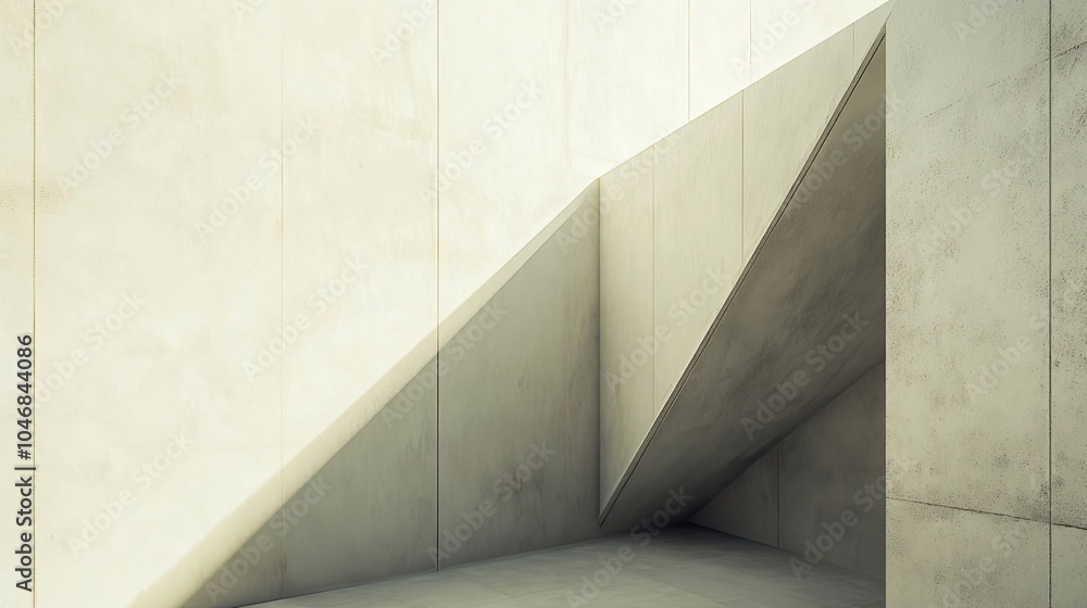 Fototapeta premium A minimalist geometric corner border featuring sharp angles and clean lines