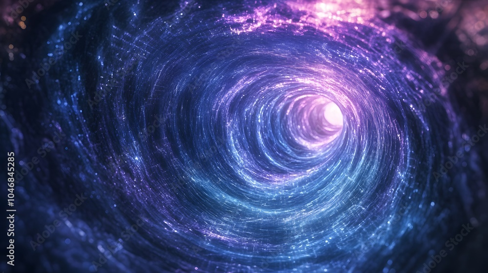Blue and violet fractal tunnel. Big data, abstract glowing background
Blue and violet fractal tunnel. Big data, abstract glowing background