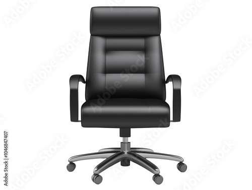 a black office chair with wheels