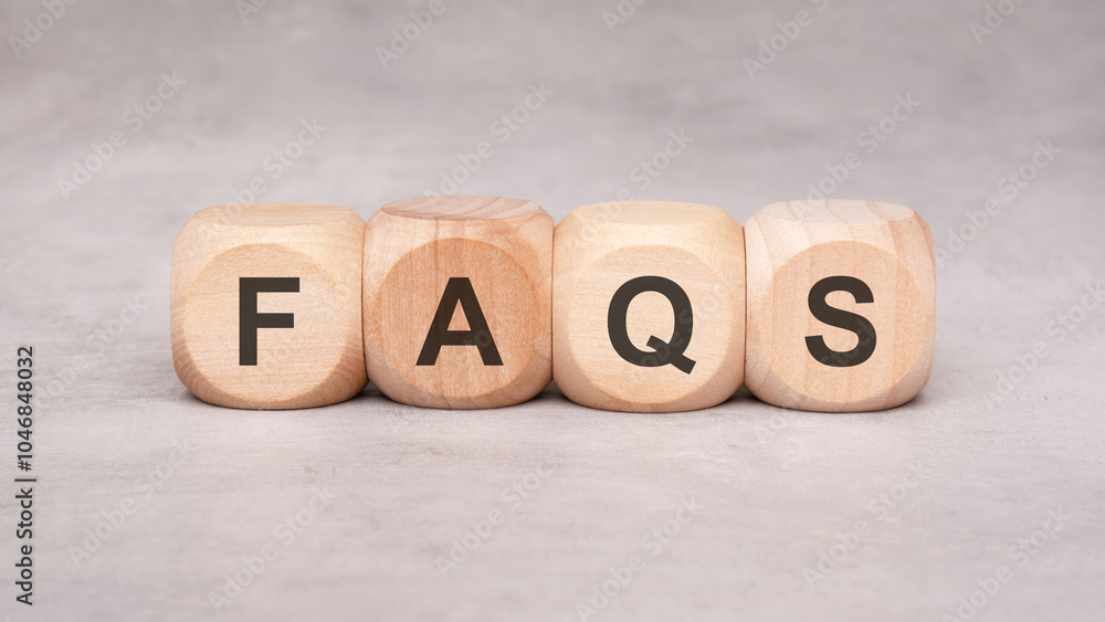 Wooden blocks with FAQ letters designed to enhance informative content and user experience Wooden blocks with FAQ letters designed to enhance informative content and user experience